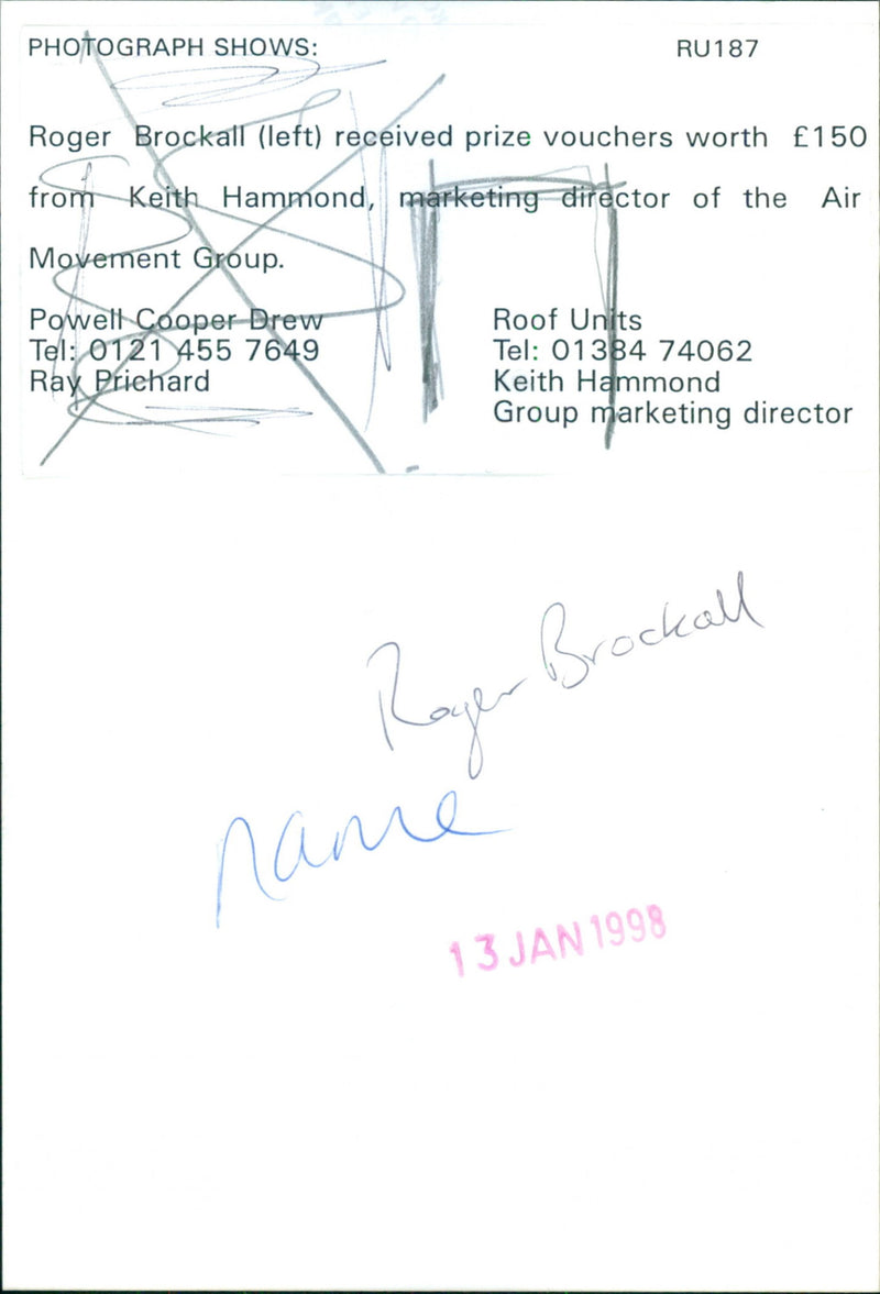 Roger Brockall - Vintage Photograph