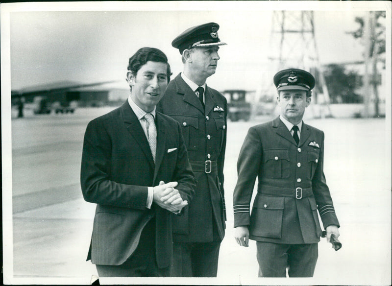 Prince Charles, Peter Ward, Bill Croyden - Vintage Photograph