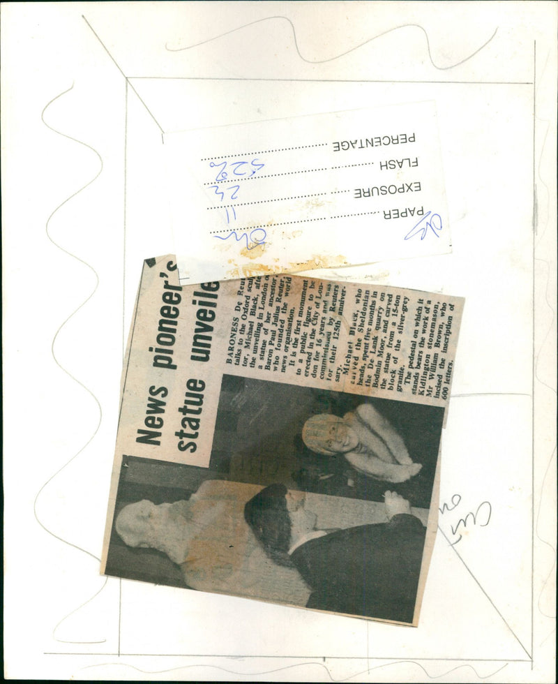 Baroness de Reuter & Michael Black - Vintage Photograph