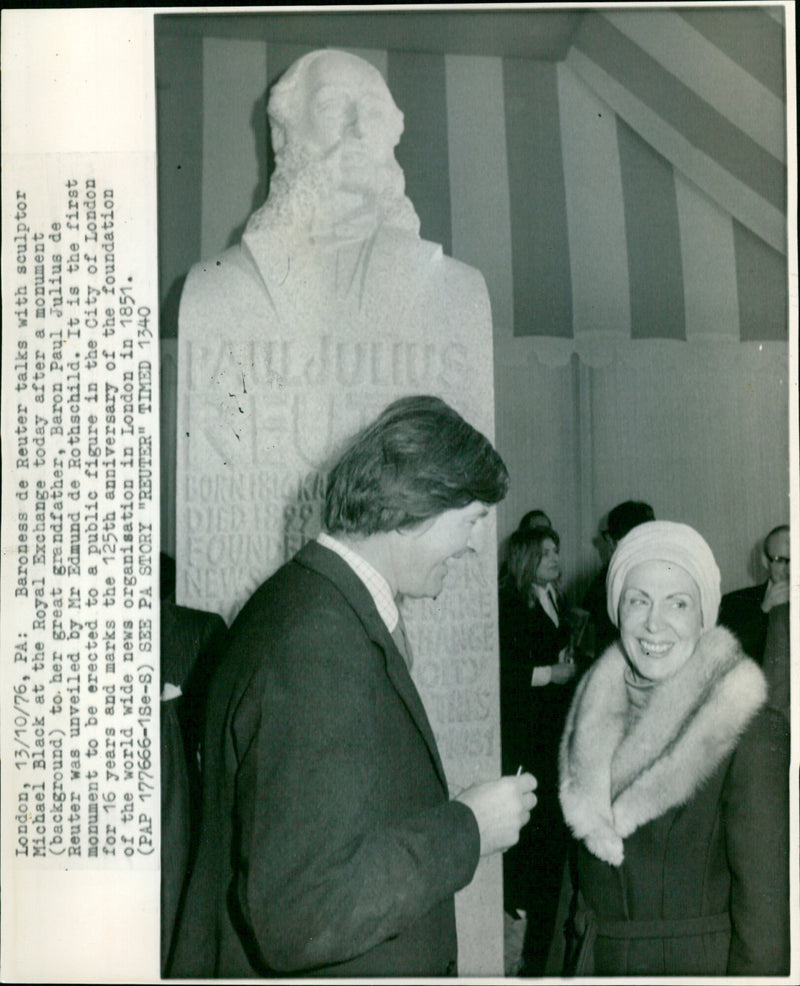 Baroness de Reuter & Michael Black - Vintage Photograph