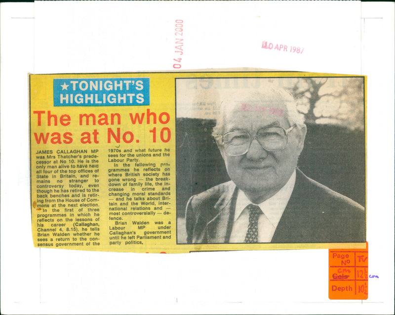 Mr. James Callaghan - Vintage Photograph