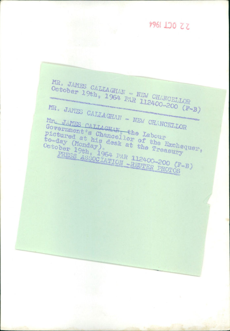 James Callaghan - Vintage Photograph