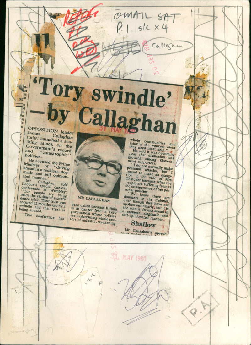 James Callaghan - Vintage Photograph