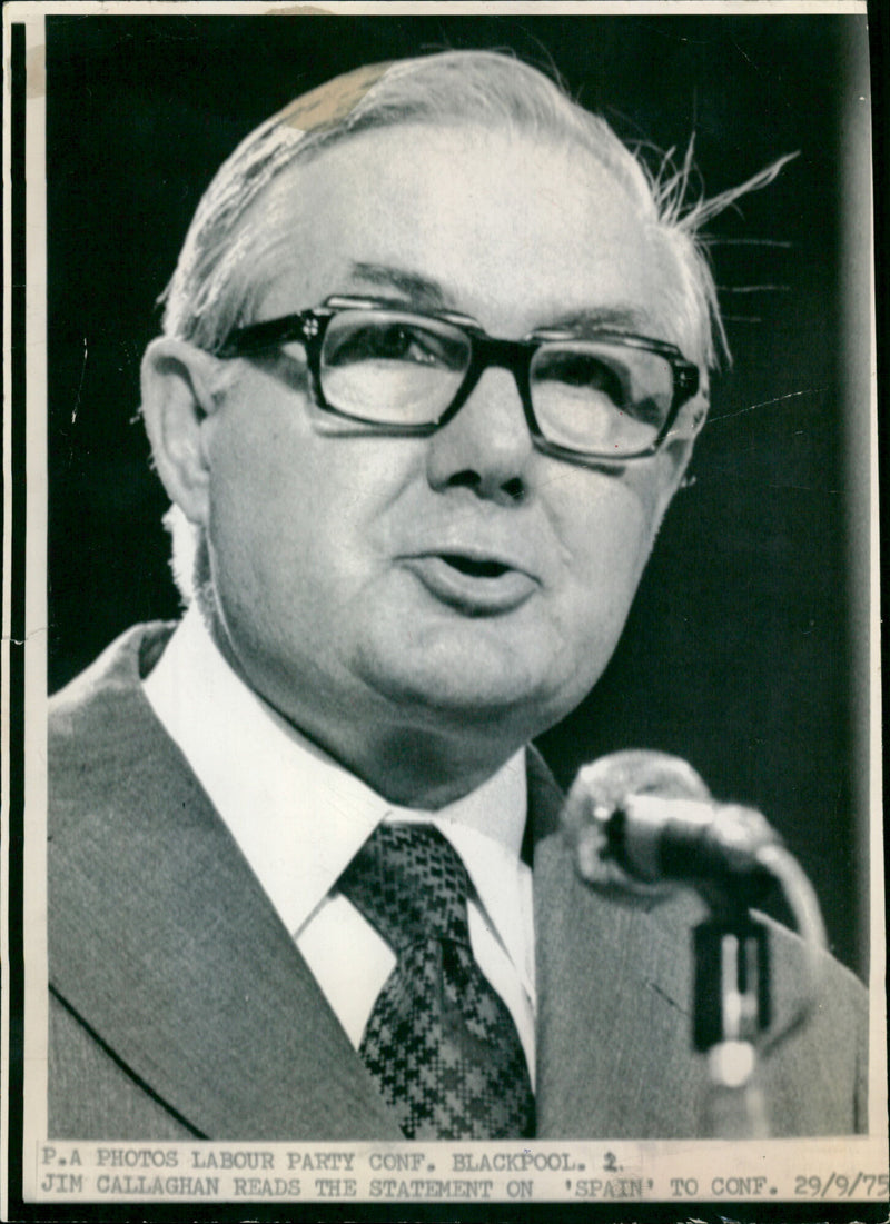 James Callaghan - Vintage Photograph