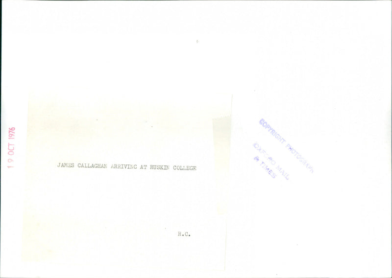 James Callaghan - Vintage Photograph