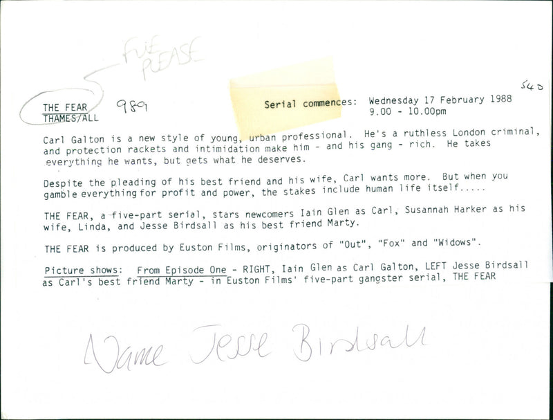 Jesse Birdsall and carl galton - Vintage Photograph