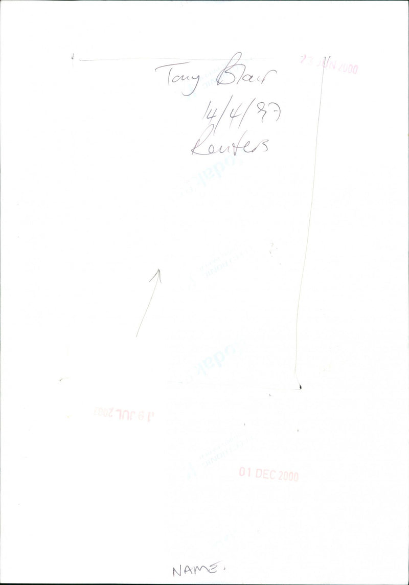 Tony Blair - Vintage Photograph