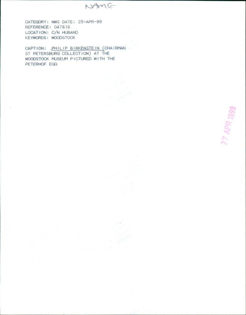 Philip Birkenstein - Vintage Photograph