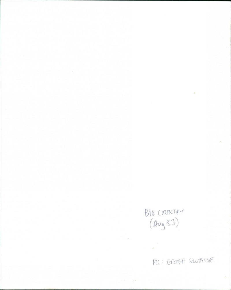 Big Country - Vintage Photograph