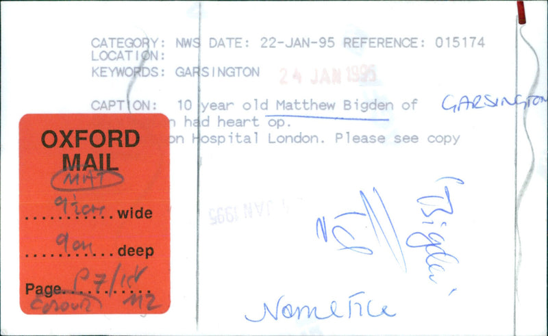 Matthew Bigden - Vintage Photograph