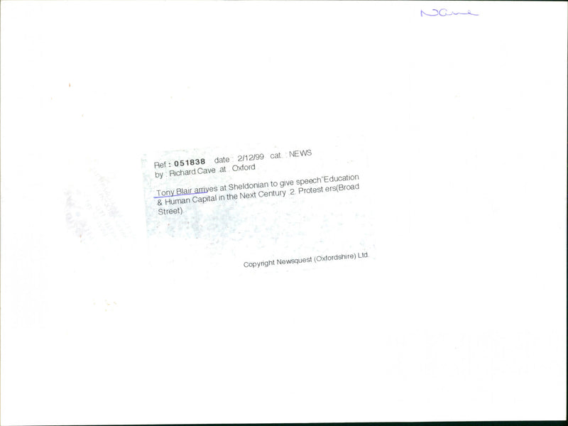 Tony Blair - Vintage Photograph