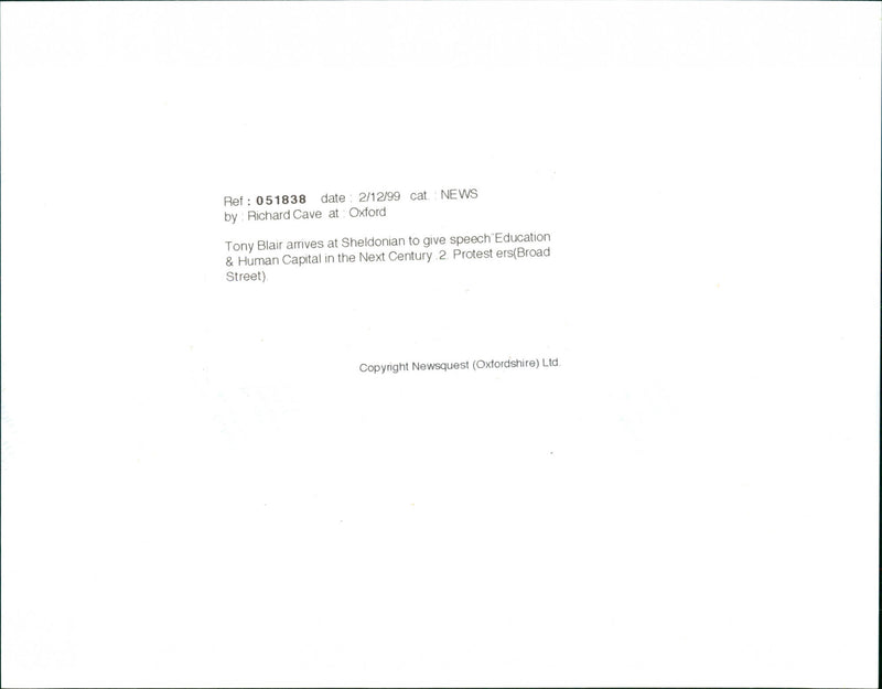 Tony Blair - Vintage Photograph