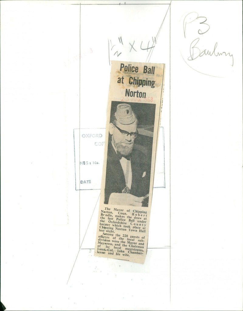 Coun Robert Brindle - Vintage Photograph