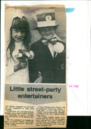 little street party entertainers - Vintage Photograph