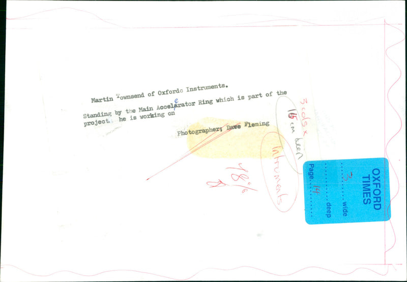 Martin Townsend - Vintage Photograph