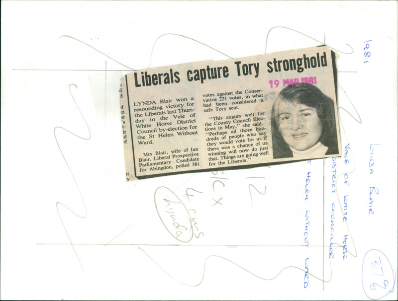 Lynda Blair - Vintage Photograph