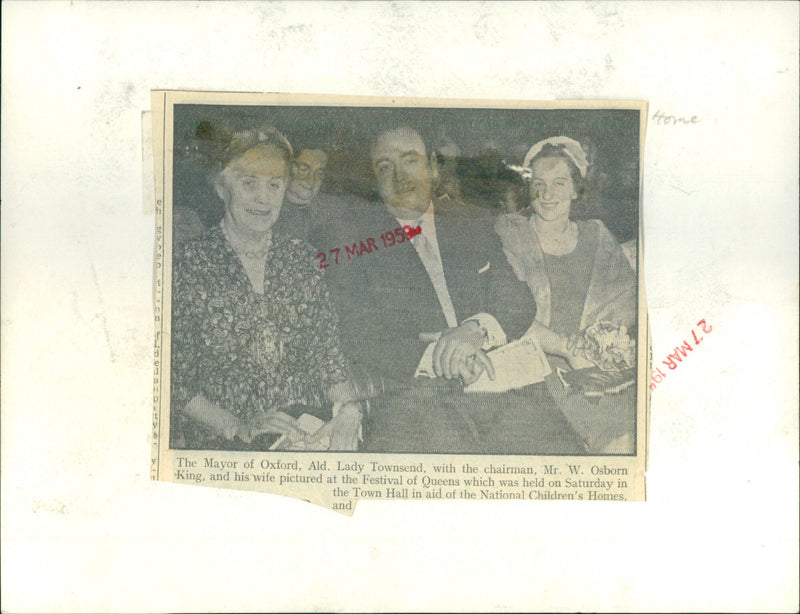 Ald. Lady Townsend - Vintage Photograph