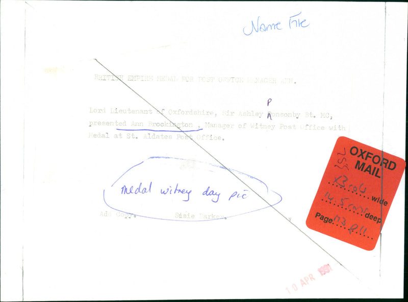 Ann Brockington - Vintage Photograph