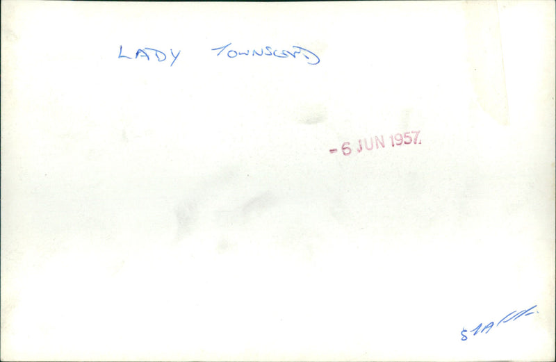 Lady Townsend - Vintage Photograph
