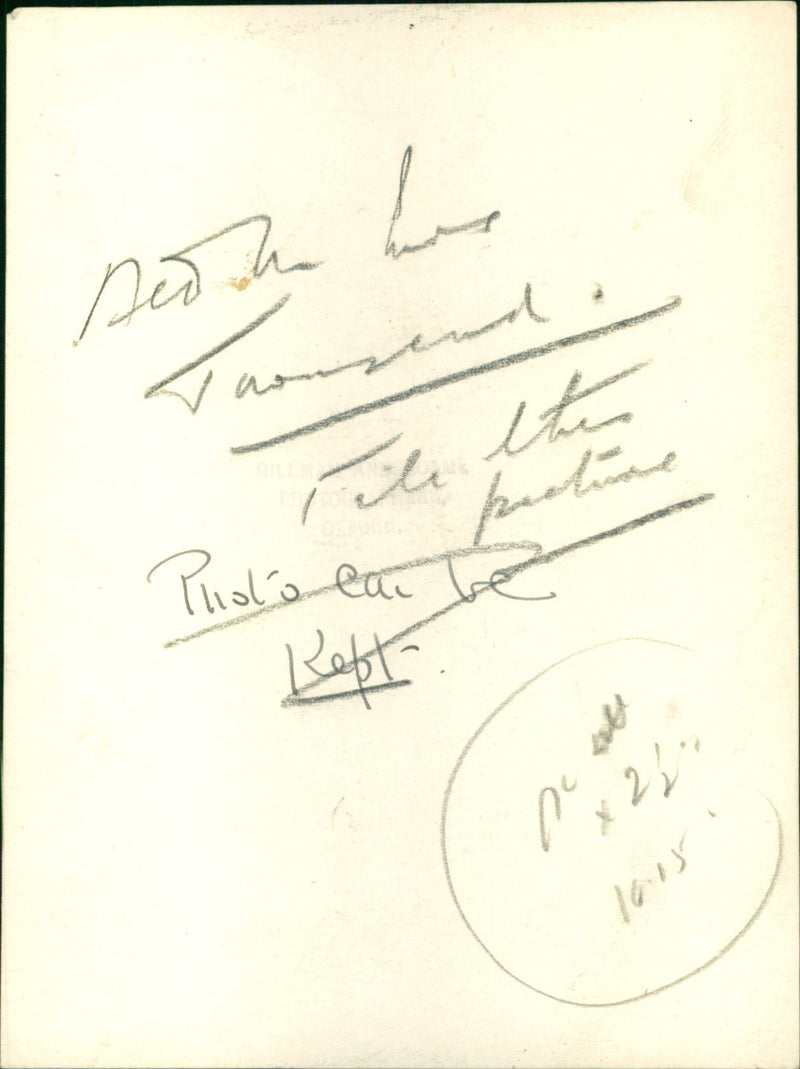 Lady Townsend - Vintage Photograph