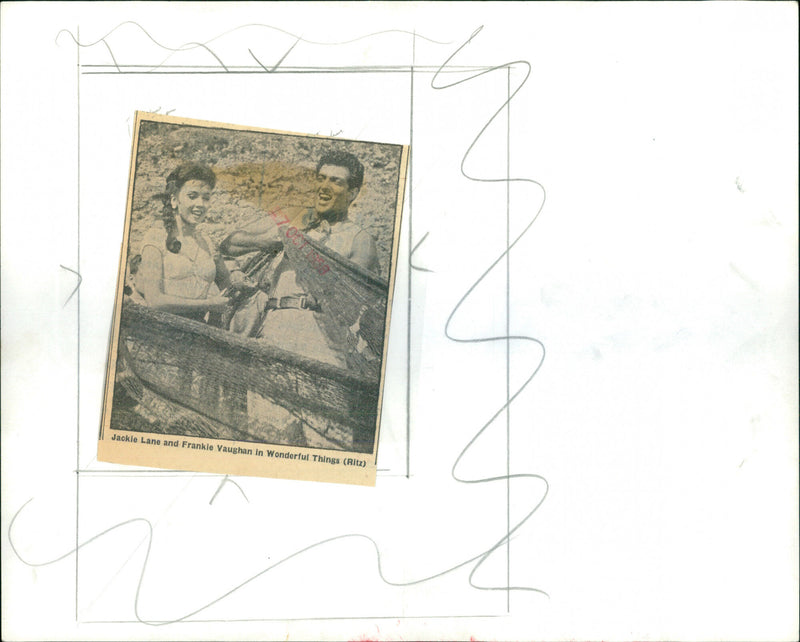 Frankie Vaughan and Jackie Lane - Vintage Photograph