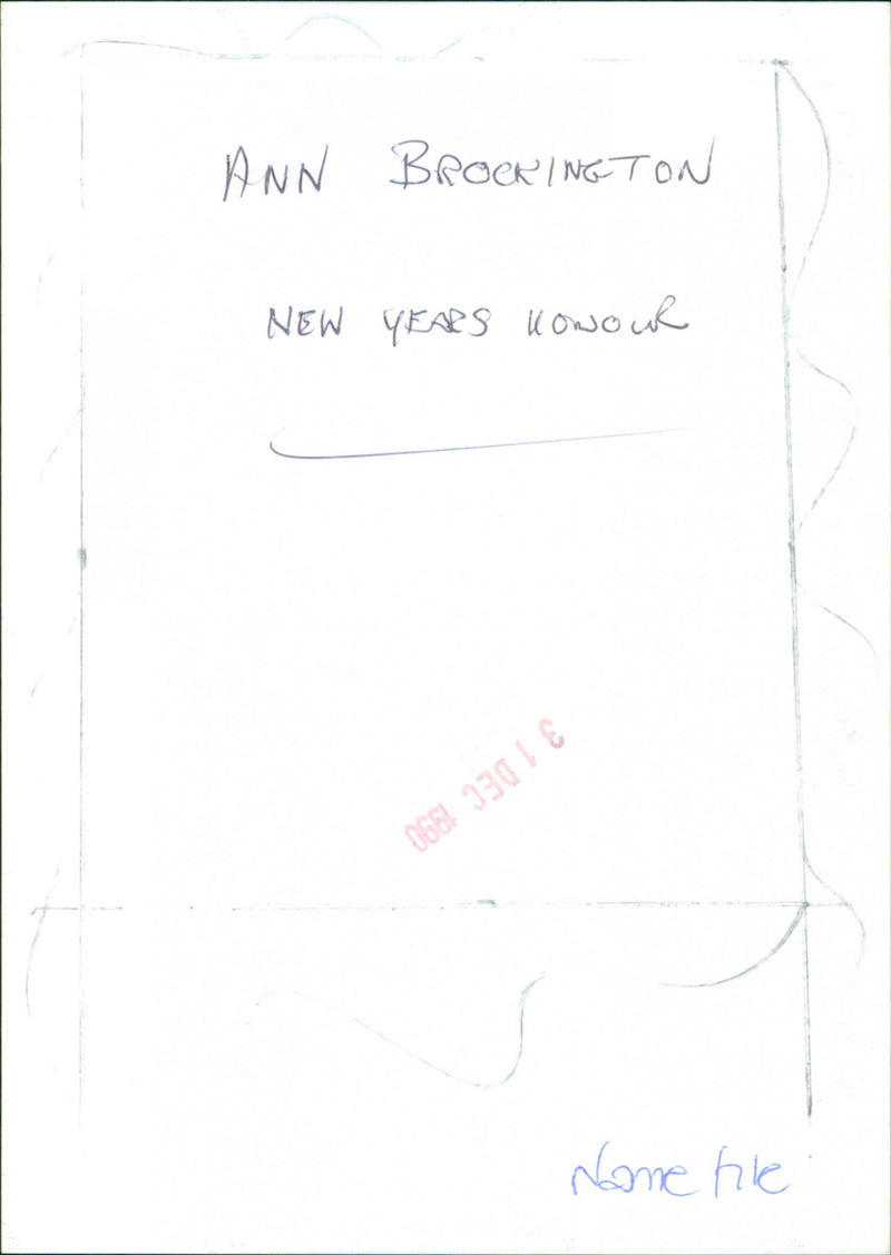 Ann Brockington - Vintage Photograph