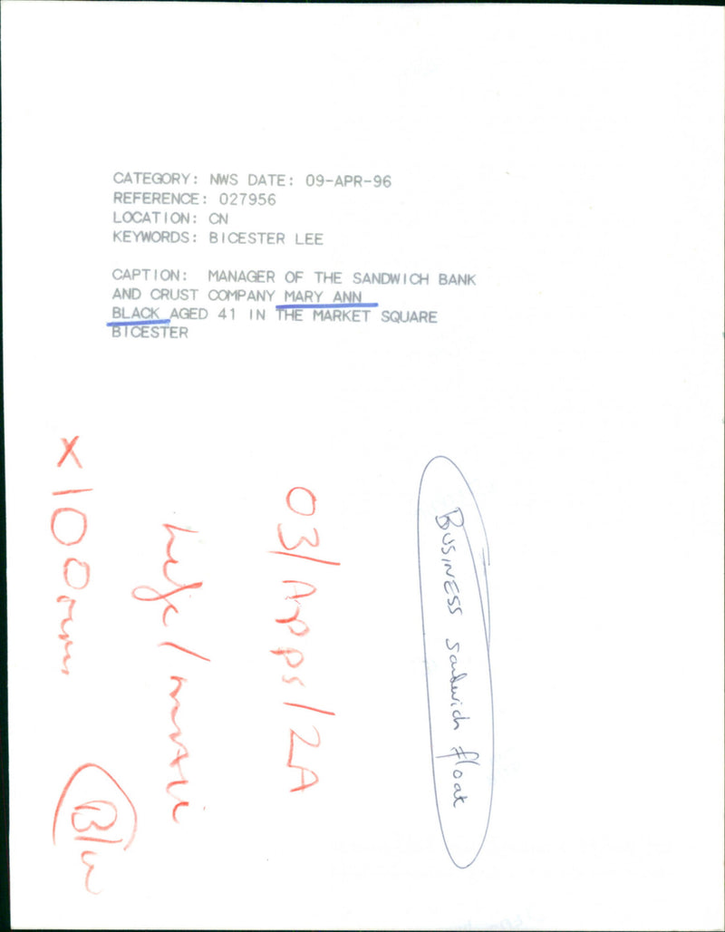 Mary Ann Black - Vintage Photograph