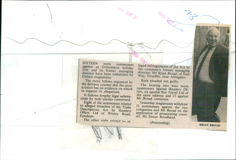 Brian Broad - Vintage Photograph