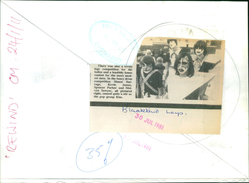 Modest men competitions - Vintage Photograph