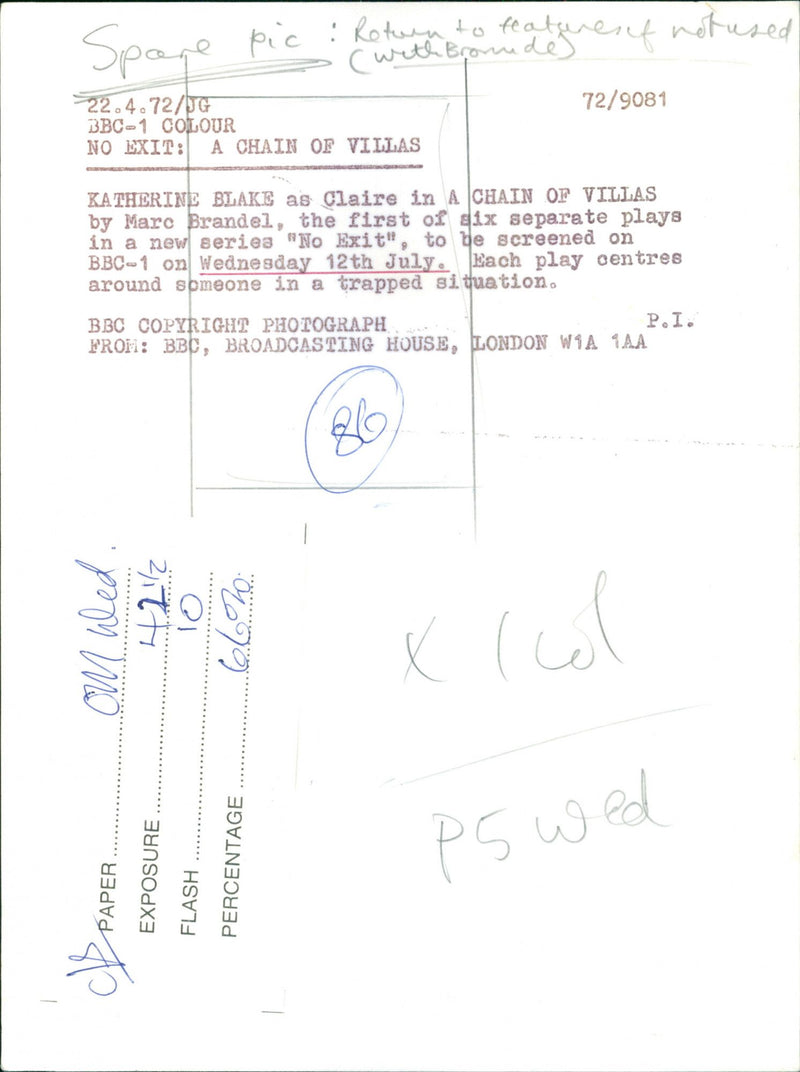 Katherine Blake - Vintage Photograph