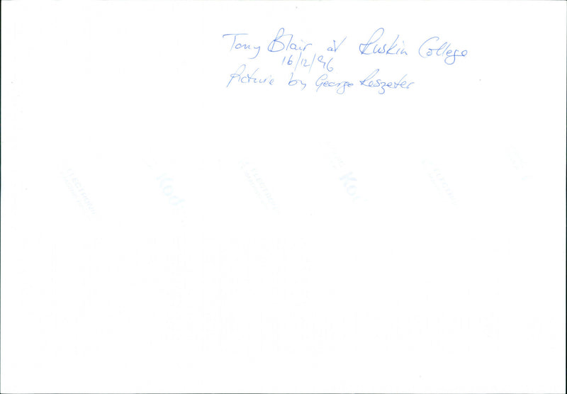 Tony Blair - Vintage Photograph