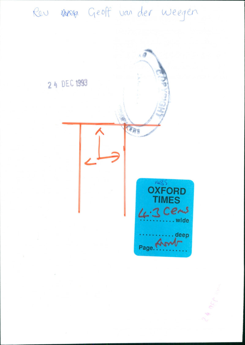 Geoff van der Weeger - Vintage Photograph