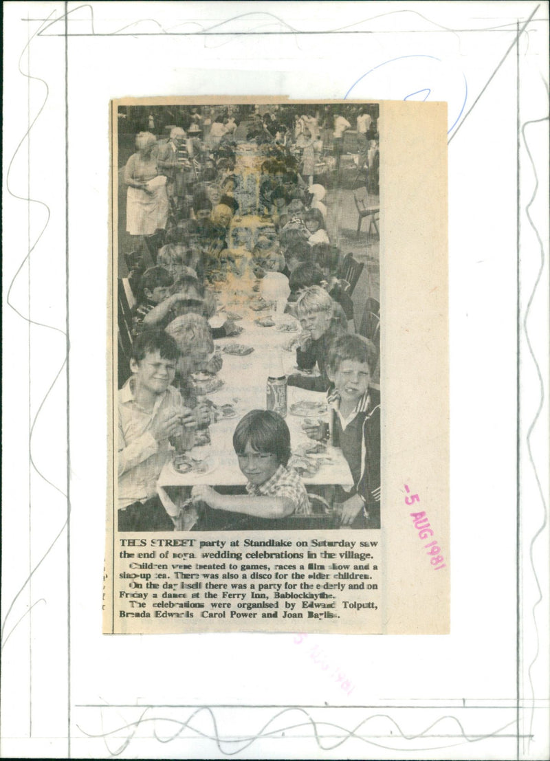 Standlake street party - Vintage Photograph