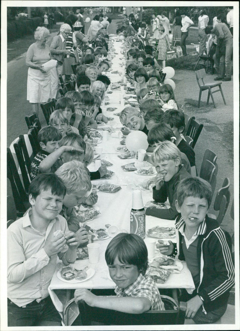 Standlake street party - Vintage Photograph