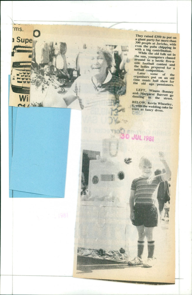 Winnie Bonney, Margaret Barrett, Kevin wheatley - Vintage Photograph