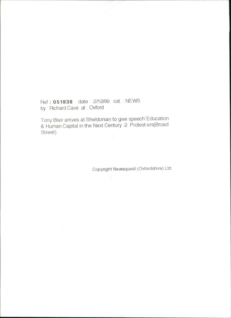 Tony Blair - Vintage Photograph