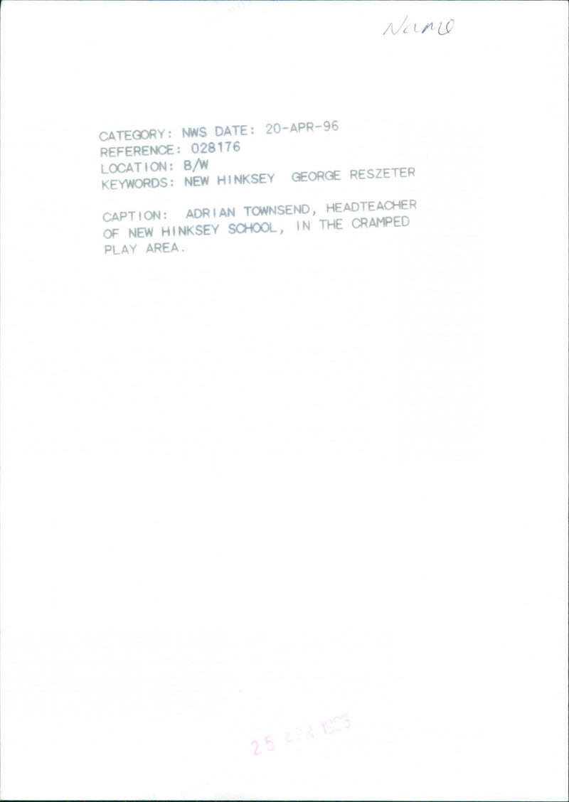 Adrian Townsend - Vintage Photograph