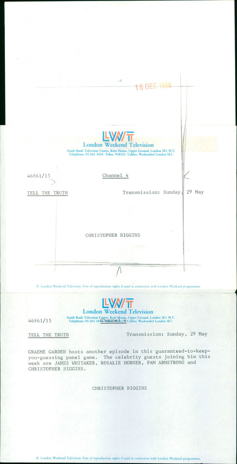 Christopher biggins - Vintage Photograph