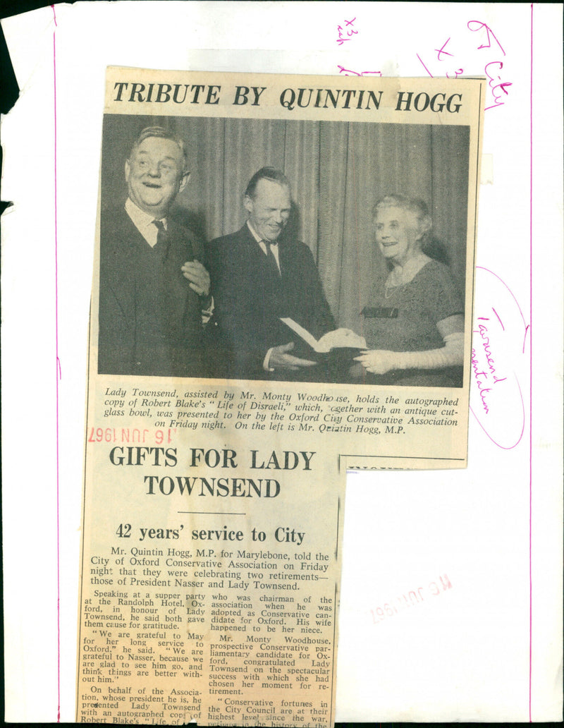 Lady Townsend - Vintage Photograph