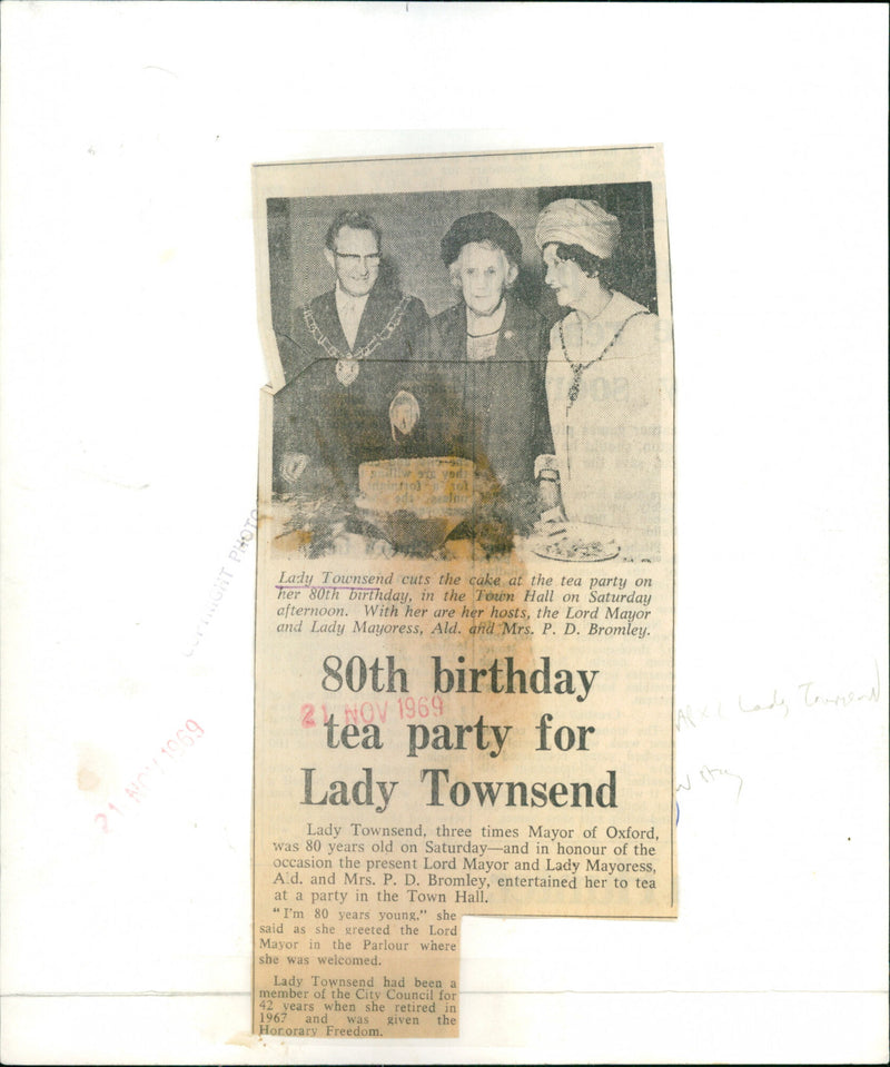 Lady Townsend - Vintage Photograph