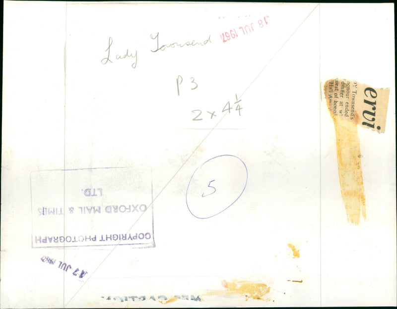 Lady Townsend - Vintage Photograph