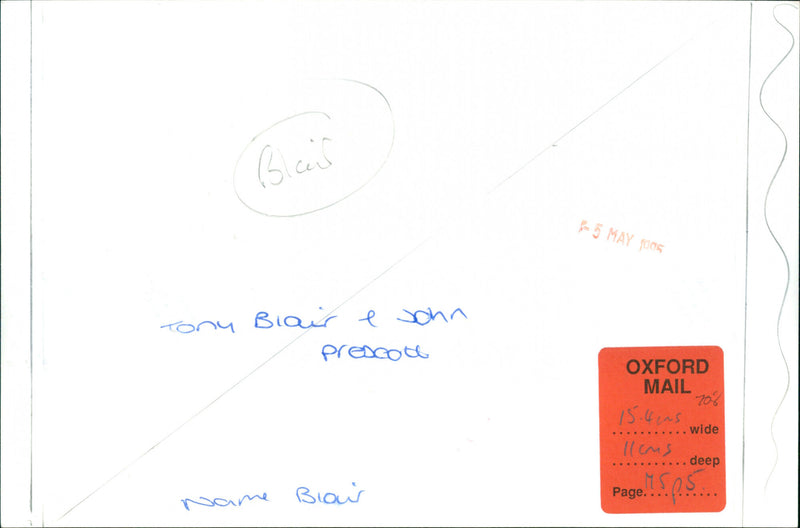 Tony Blair and John Predcott - Vintage Photograph