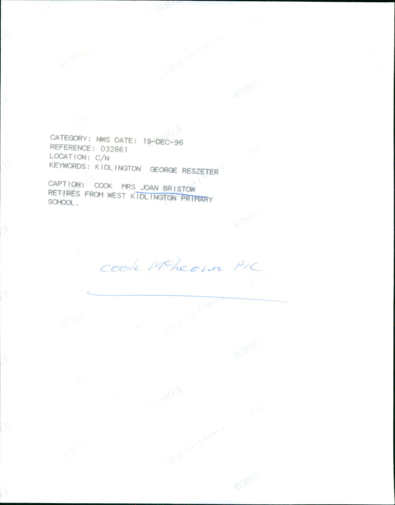 Joan Bristow - Vintage Photograph