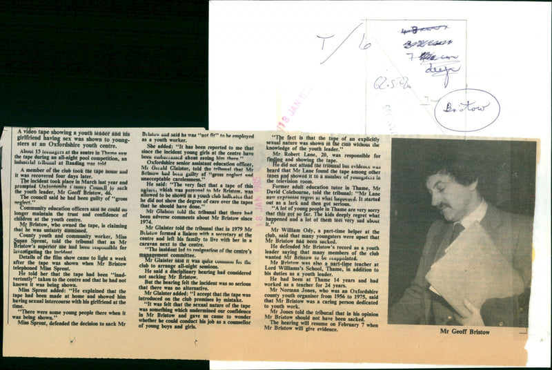 Geoff Bristow - Vintage Photograph