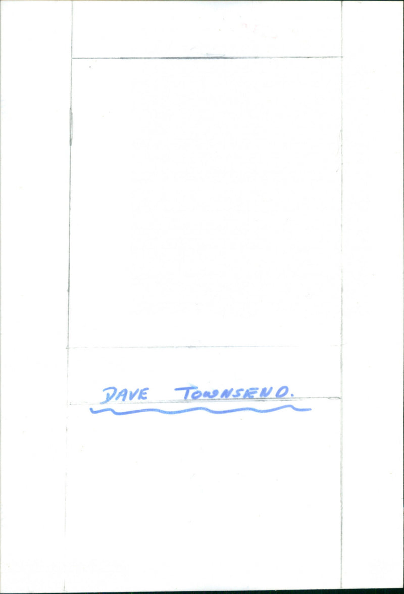 Dave Townsend - Vintage Photograph