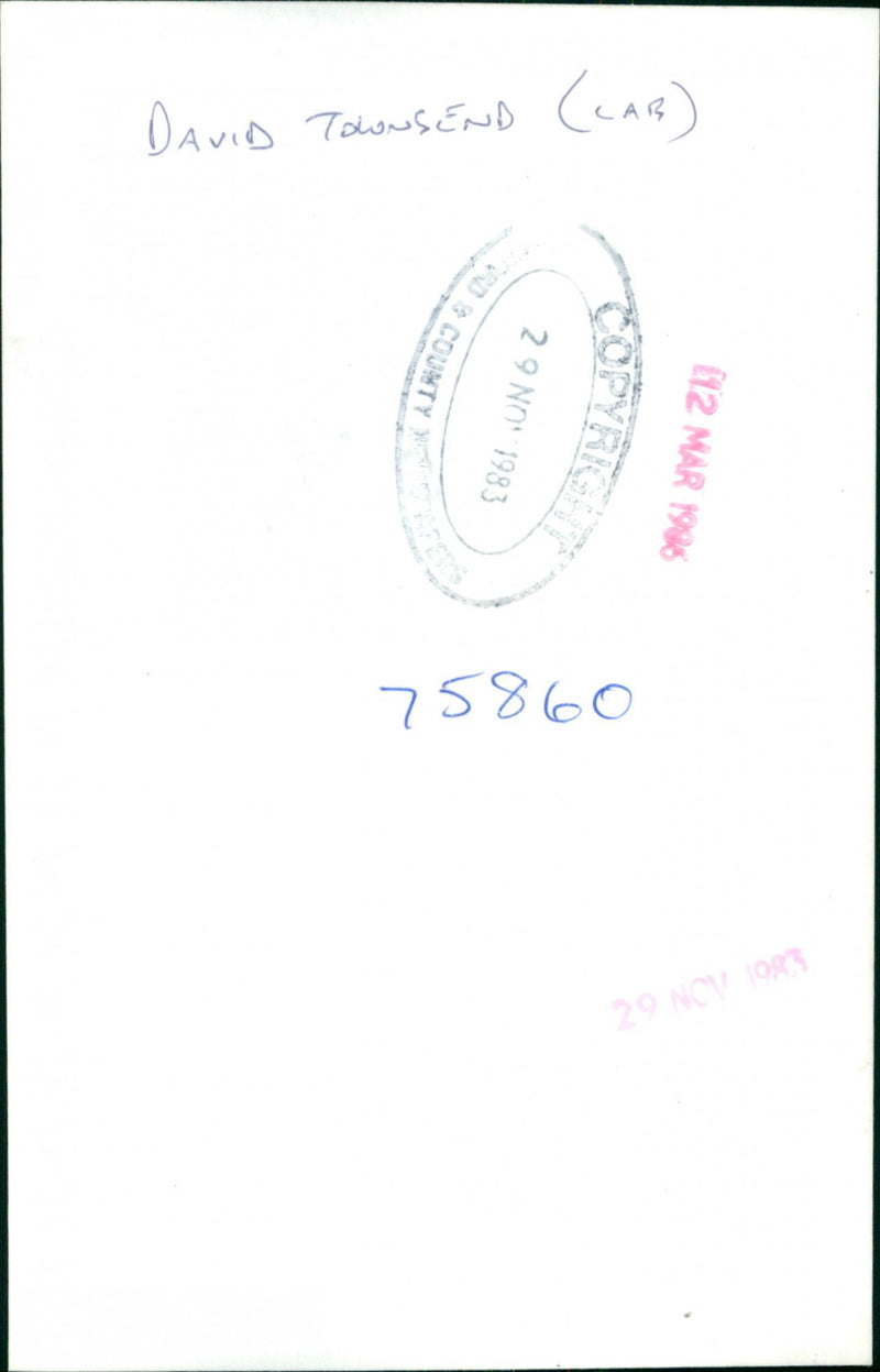 David Townsend - Vintage Photograph