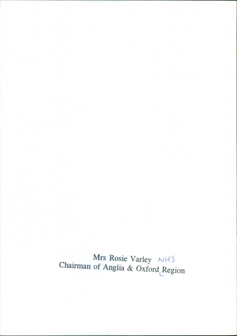 Rosie Varley - Vintage Photograph