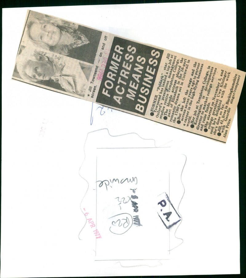 Jill Townsend - Vintage Photograph