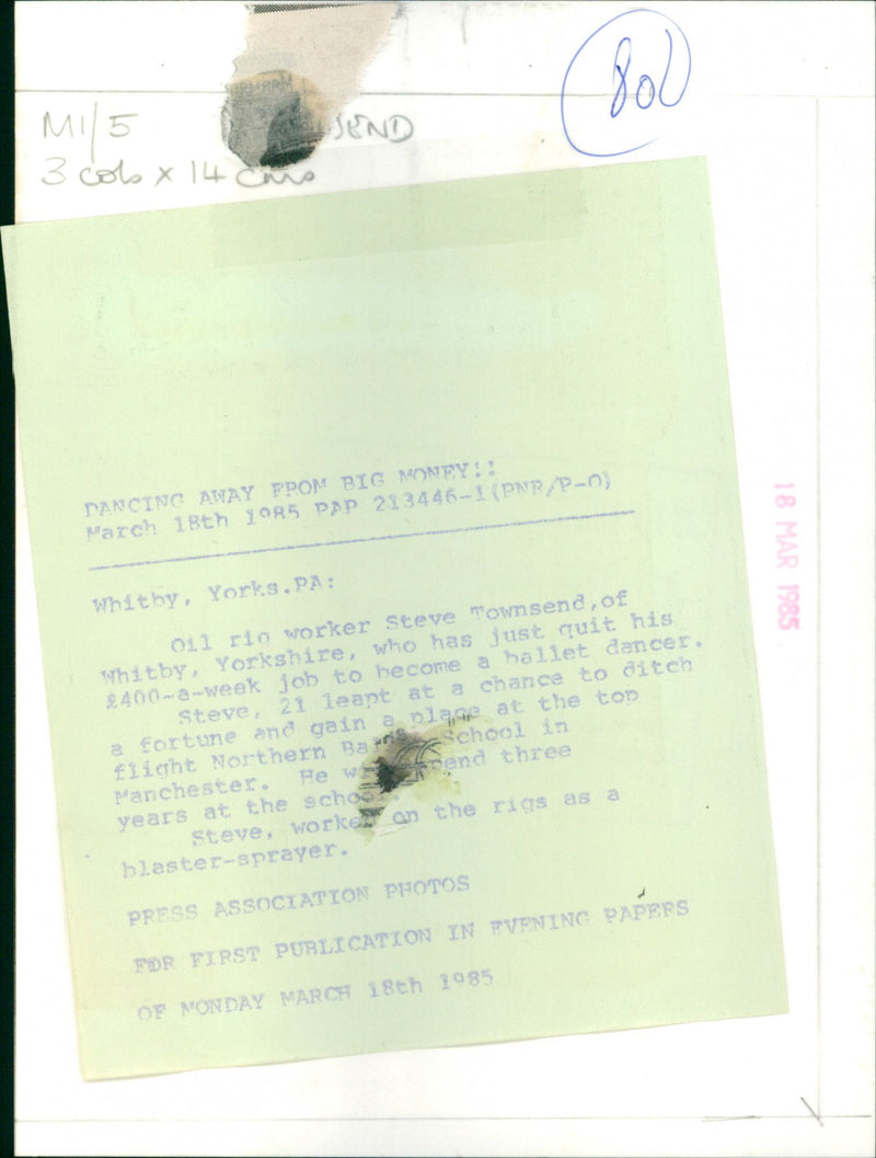 Steve Townsend - Vintage Photograph