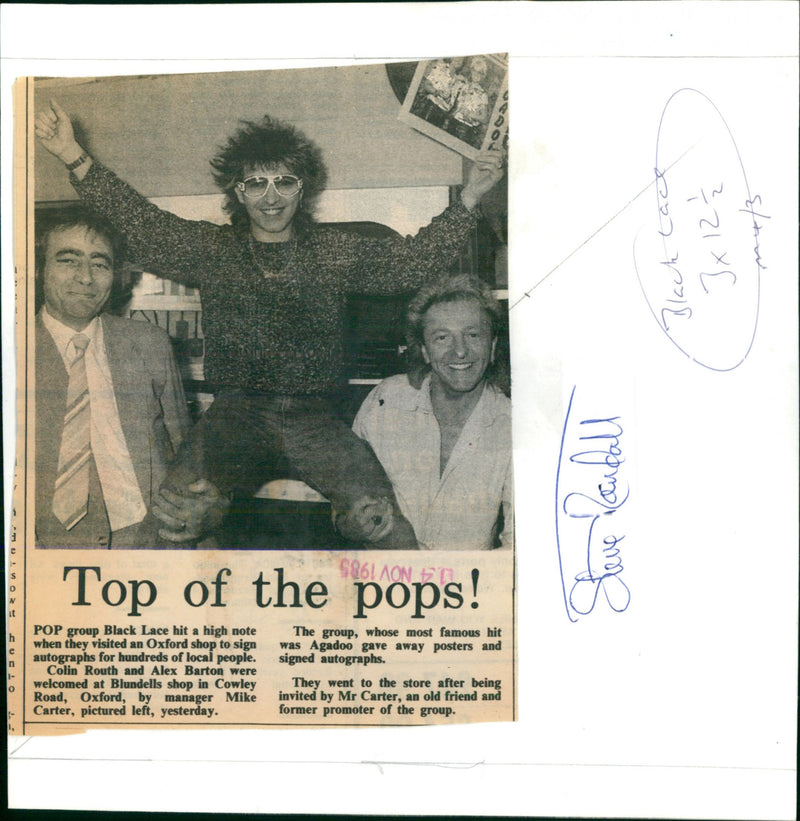 Black Lace, Mike Carter - Vintage Photograph